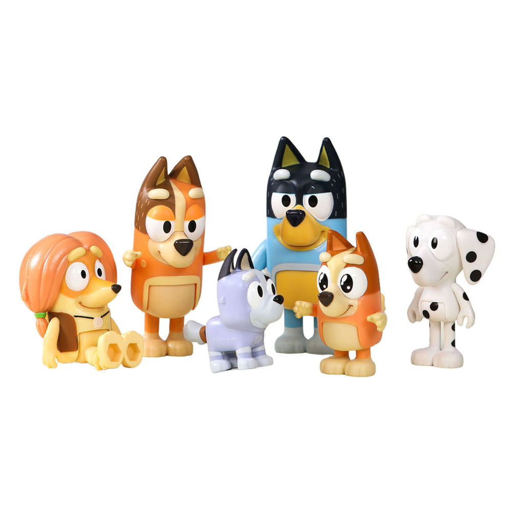 Moose Toys Bluey Playset Figures Family Friends, 8pcs.