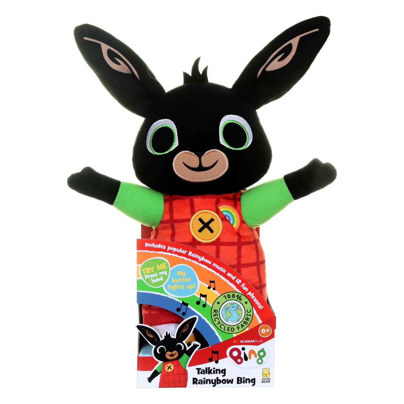 Spectron pratende regenboog bing knuffel