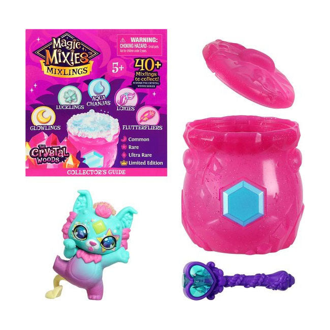 Moose Toys Mixies Mixlings Collector's Cauldrons Crystal Woods Series 3, 1-Pack