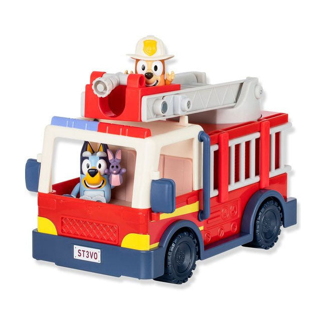 Elandspeelgoed bluey's brandweerwagen met 2 speelfiguren
