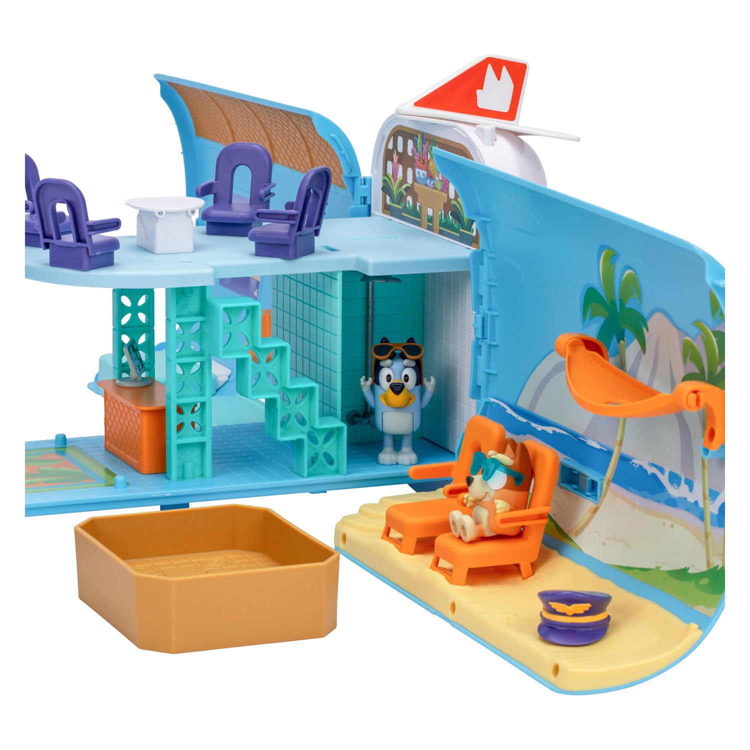 Moose toys bluey vliegtuig mega 3 in 1