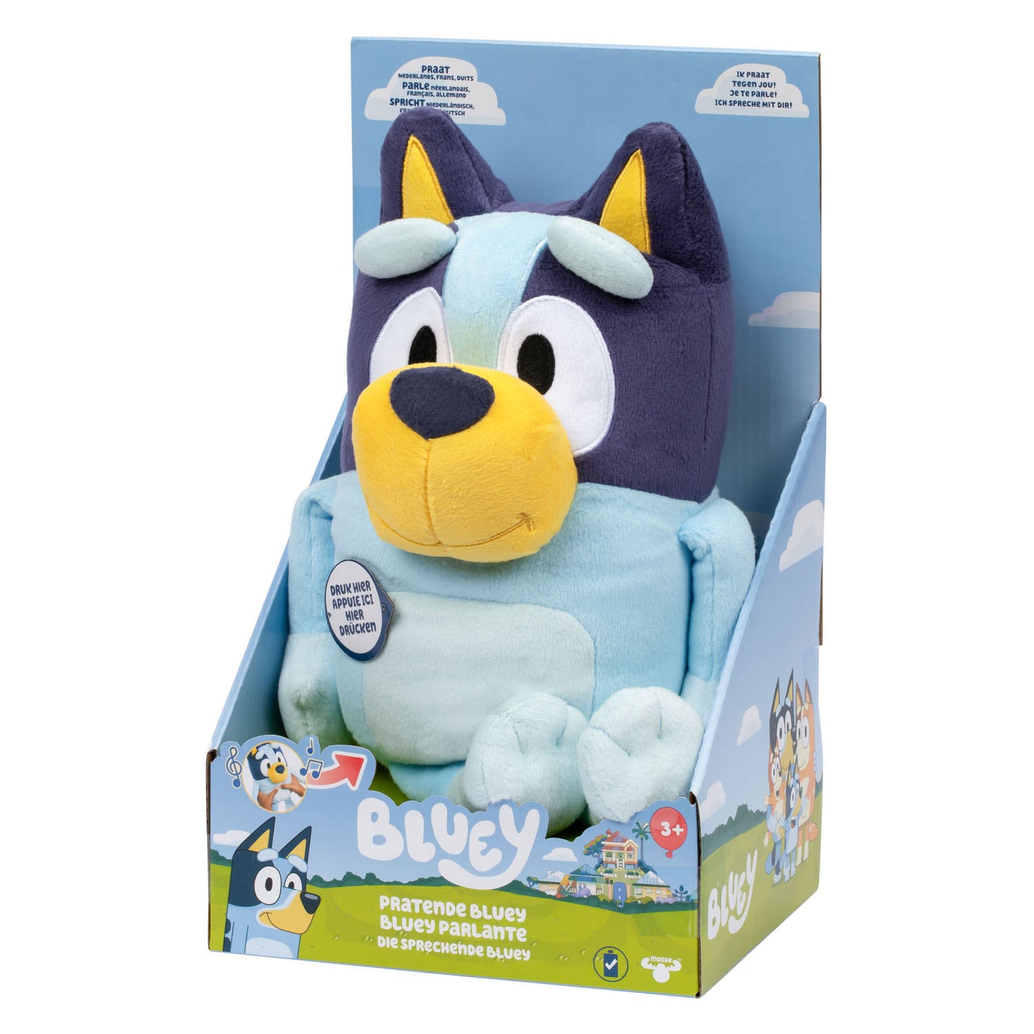 Elandenspeelgoed pratende bluey interactieve knuffel