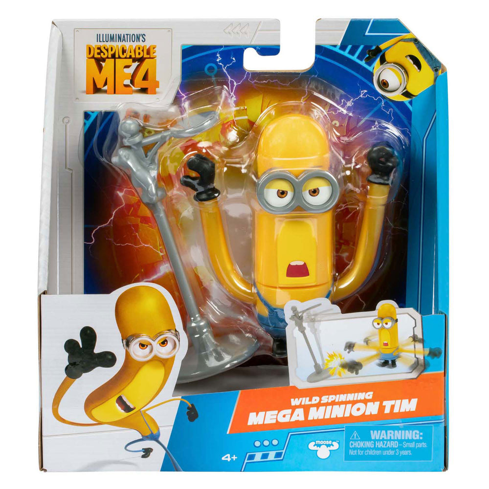 Moose toys despicable me 4 - wild spinning mega minion tim - actiefiguur