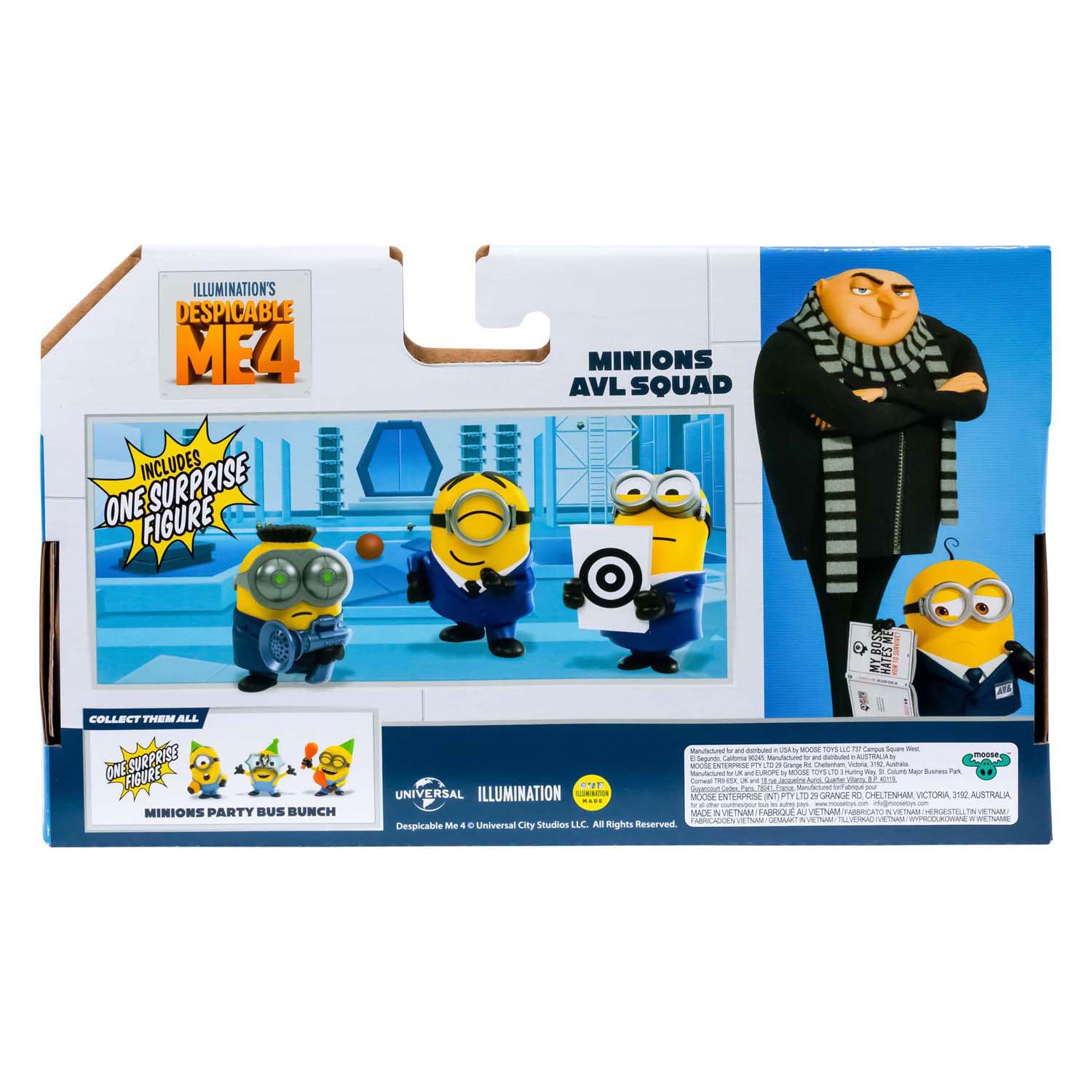 Pic desable me 4 - partybus speelfiguren 4-pack