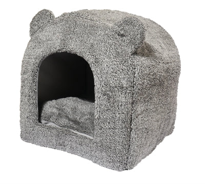 40 knipoogjes Kattenmand iglo teddy grijs