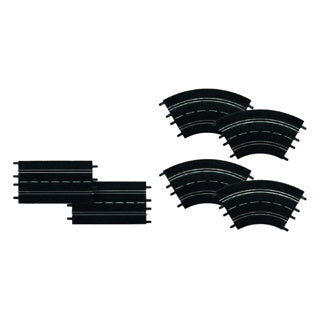 Carrera extension set (2 straights, 4 curves 1 30°)