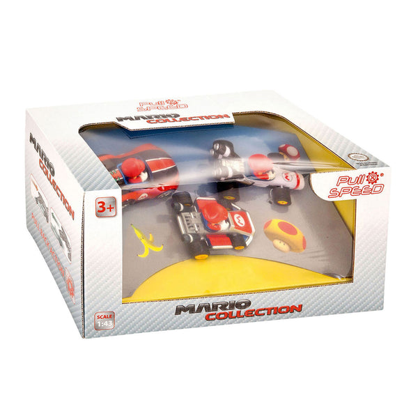 Carrera Super Mario pull-back racing cars, 3-pc.