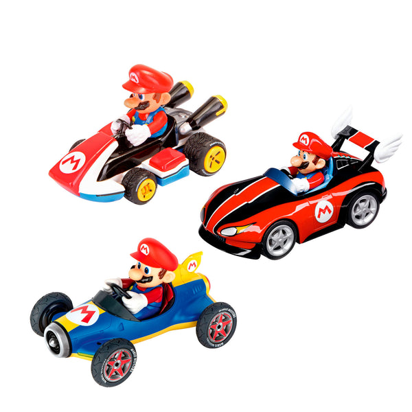 Carrera Super Mario pull-back racing cars, 3-pc.