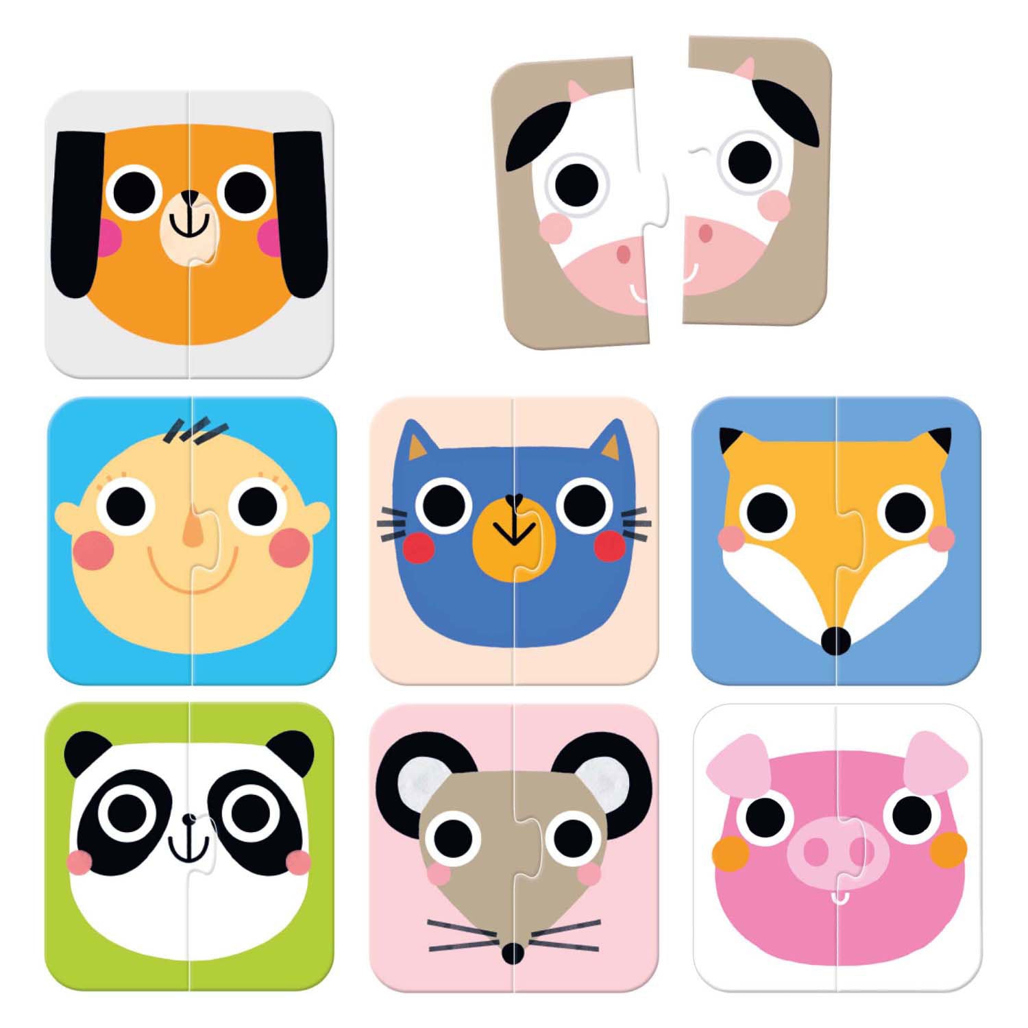 Banana panda on-the-go puzzel halve gezichten 15m+.