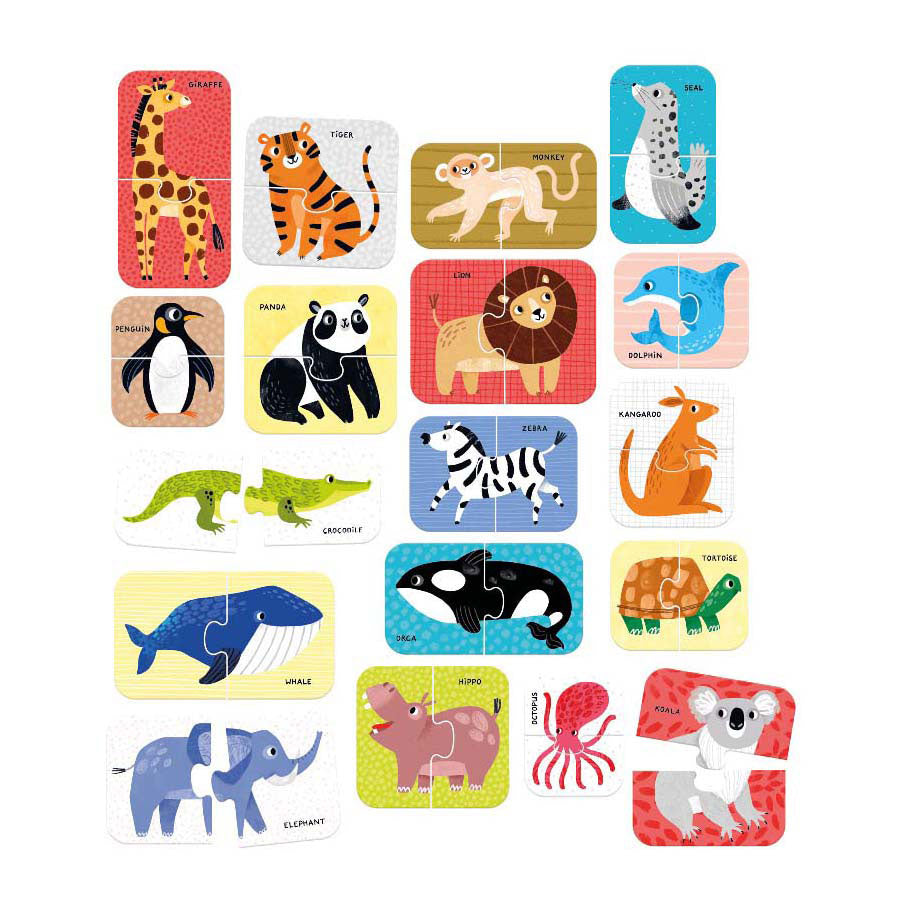Banana panda puzzel wild animals educatief speelgoed 18m+.