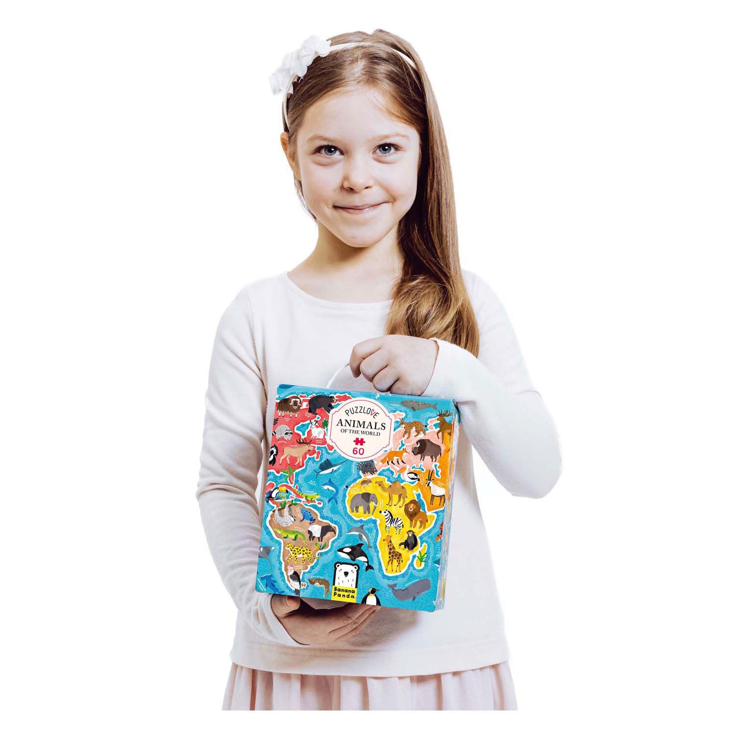 Banana panda - puzzlove dieren over de hele wereld - 60st.