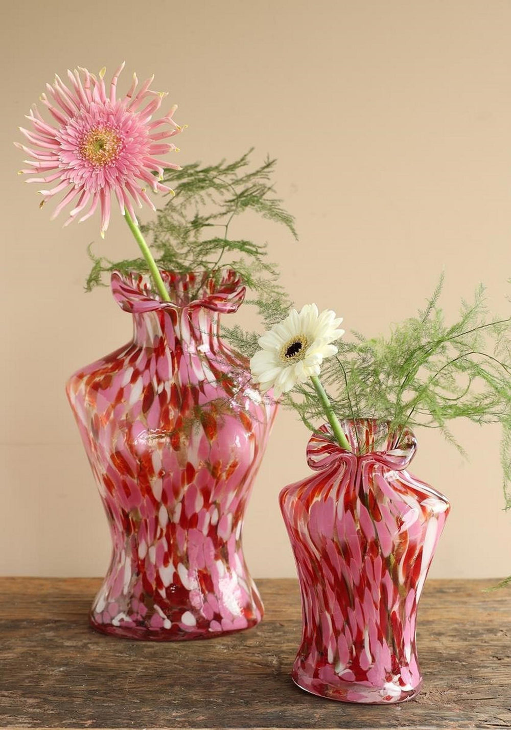Ideas 4 seasons bossom vaas fuchsia 12x9,5x21cm