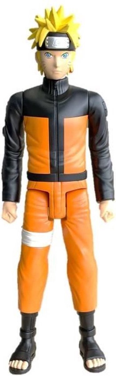 Bandai - anime heroes mega - naruto shippuden - naruto uzumaki figuur 30 cm - grote actiefiguur - manga figuur - naruto officieel gelicenseerd - speelgoed voor kinderen 4+ - 38151