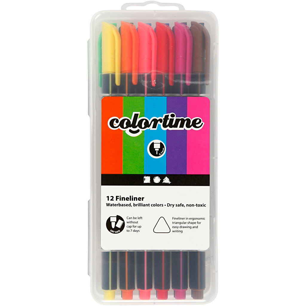 Https: www.cchobby.nl colortime-fineliners-lijndikte-0-6-0-7-mm-diverse-kleuren-12-stuk-1-doos