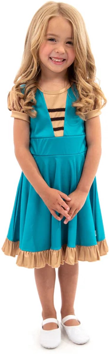 Little adventures - middeleeuwse twirl jurk – maat 98-110