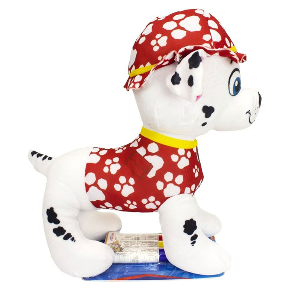 Sambro paw patrol inkleur knuffel met stiften - marshall