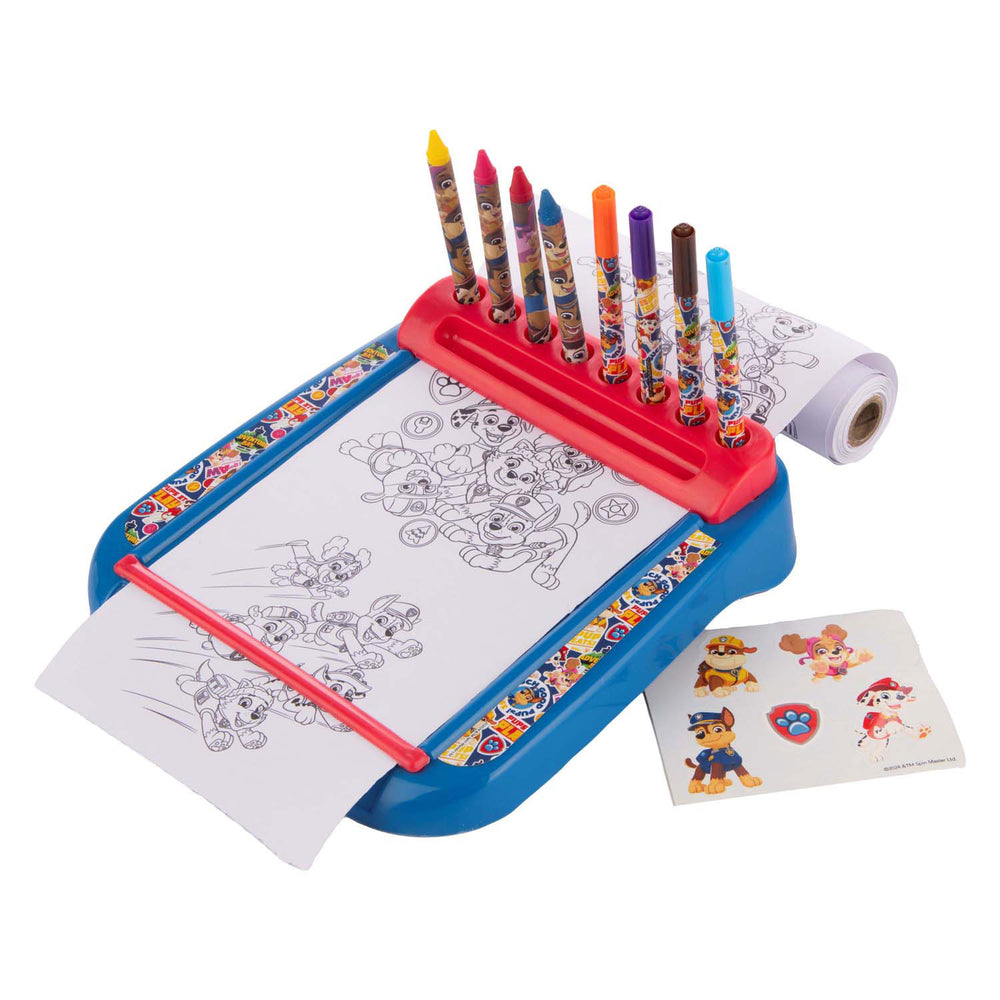 Sambro Paw Patrol tekenbord met rol kleurset, 12dlg.