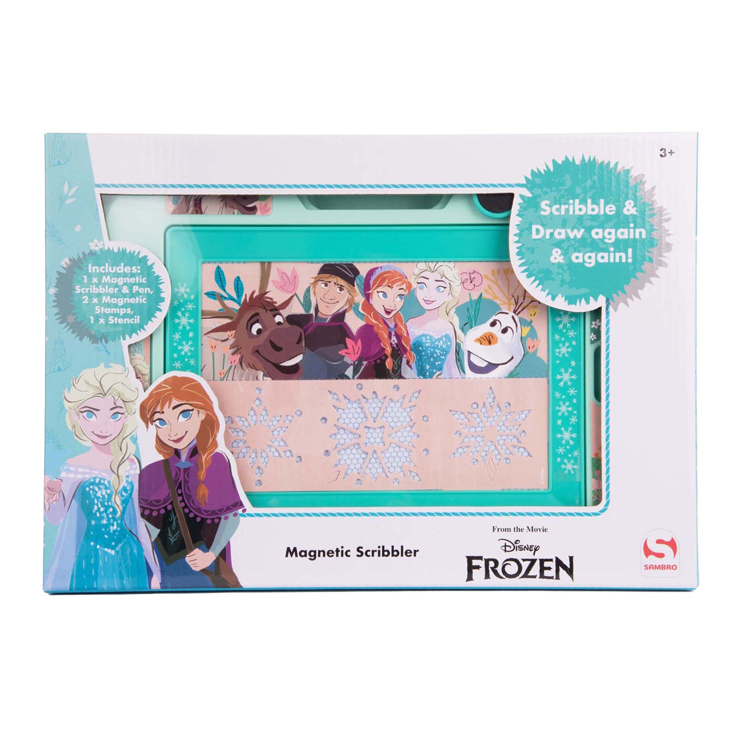 Sambro disney frozen magnetisch tekenbord, 5dlg.