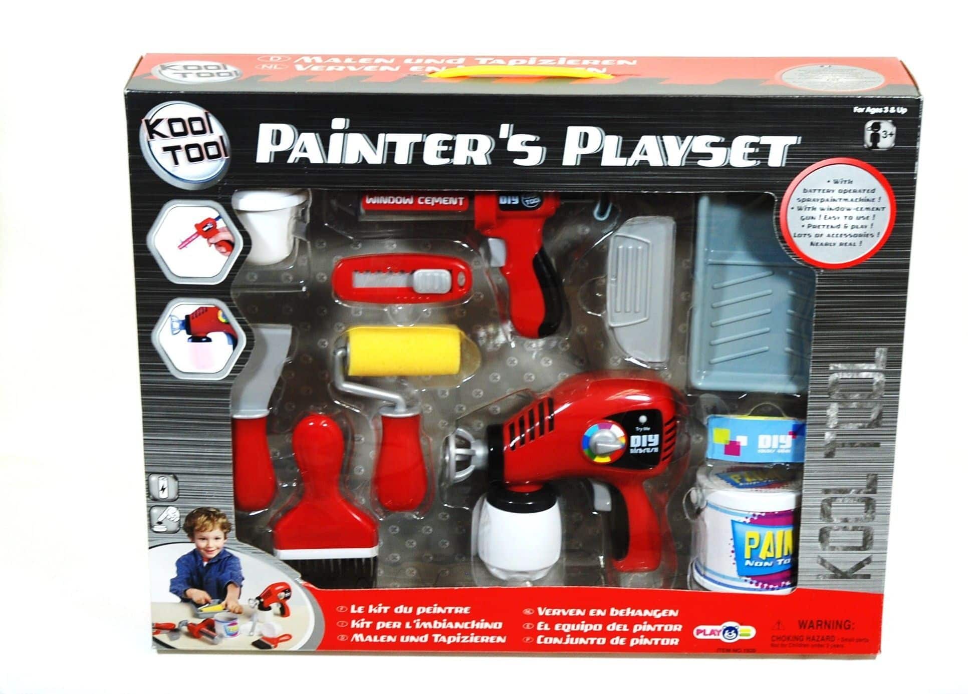 Playgo verfspuit met accessoires