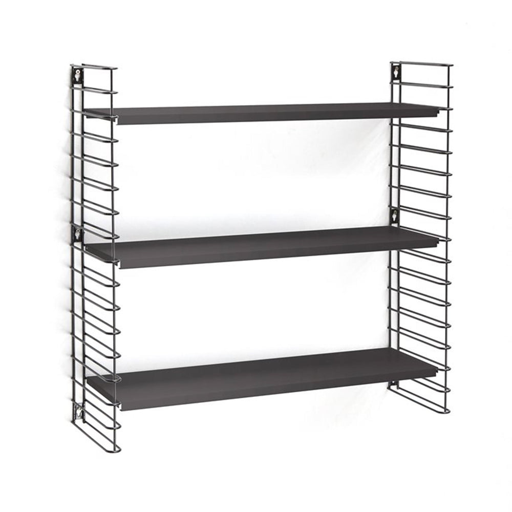 Tomado boekenrek retro geheel zwart 70x21x68cm