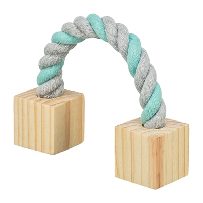 Trixie speeltouw met hout