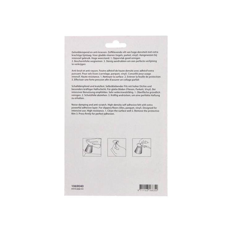 Mack 1069040 - super-vilt zelfklevend bruin 112 x 150 mm 2 st pcs | 12 stuks