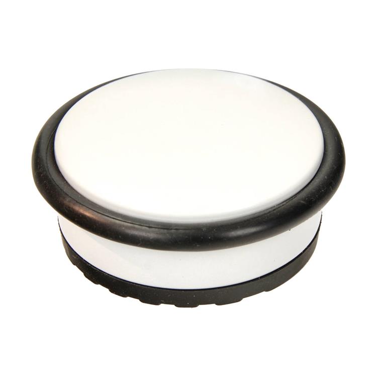 Mack 1069044 - zware deurstop wit 1,3 kg ø 95mm hoogte 35mm | 6 stuks