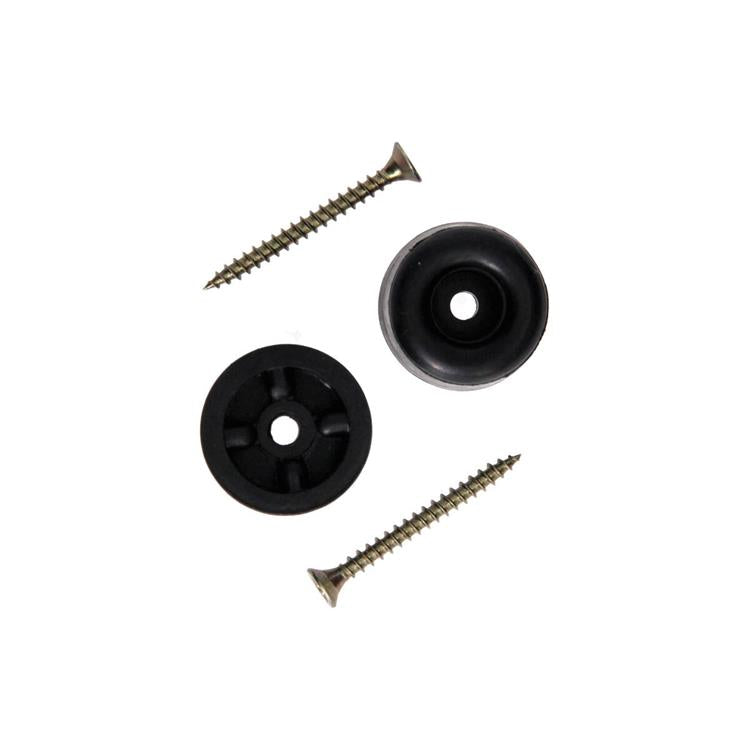 Mack 1069029 - deurstop rubber + schroef zwart 30 x 25 mm 2 st pcs | 6 stuks
