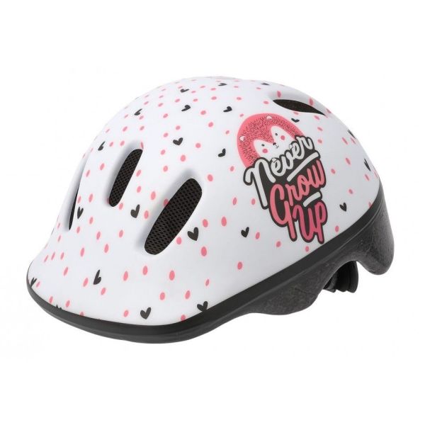 Polisport children's helmet Hoggy. size: XXS (44-48 cm), color: matte white pink