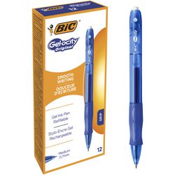 Ty gel rollerbalpen bic veloci blauw 12 stuks