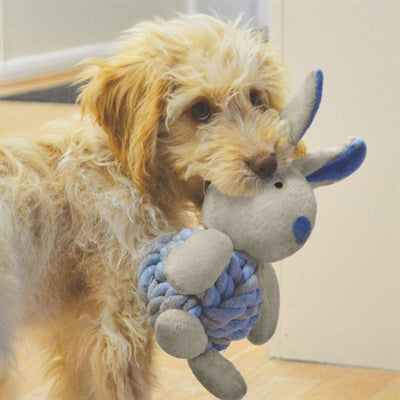 Zzzlittle boefjes knottie konijntje touwbal konijn blauw