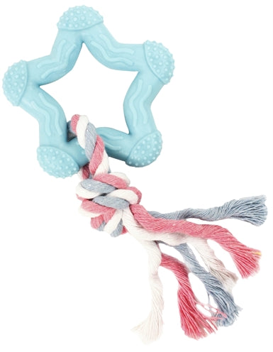 Kleine boefjes bijt ster blauw roze wit