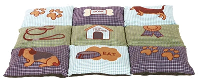 Trixie hondenkussen patchwork blauw groen