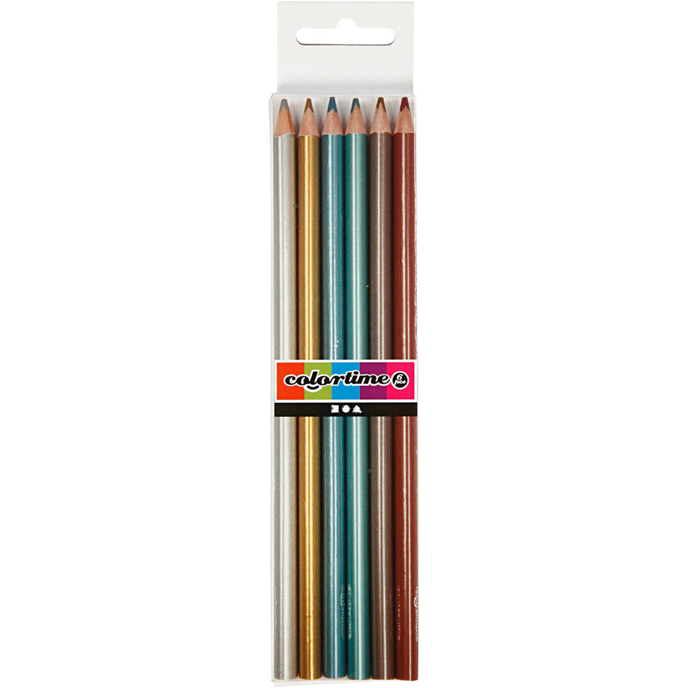 Https: www.cchobby.nl colortime-kleurpotloden-l-17-45-cm-vulling-3-mm-metallic-kleuren-6-stuk-1-doos