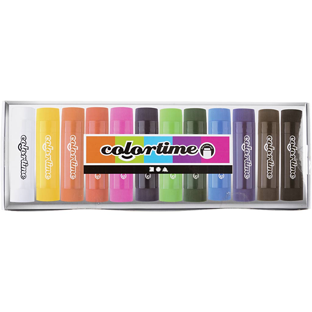 Creativ company zachte kleurstift krijtkleur, 12st.