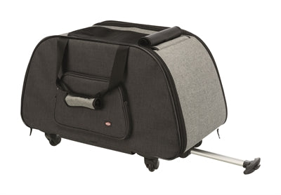 Trixie reismand trolley zwart lichtgrijs