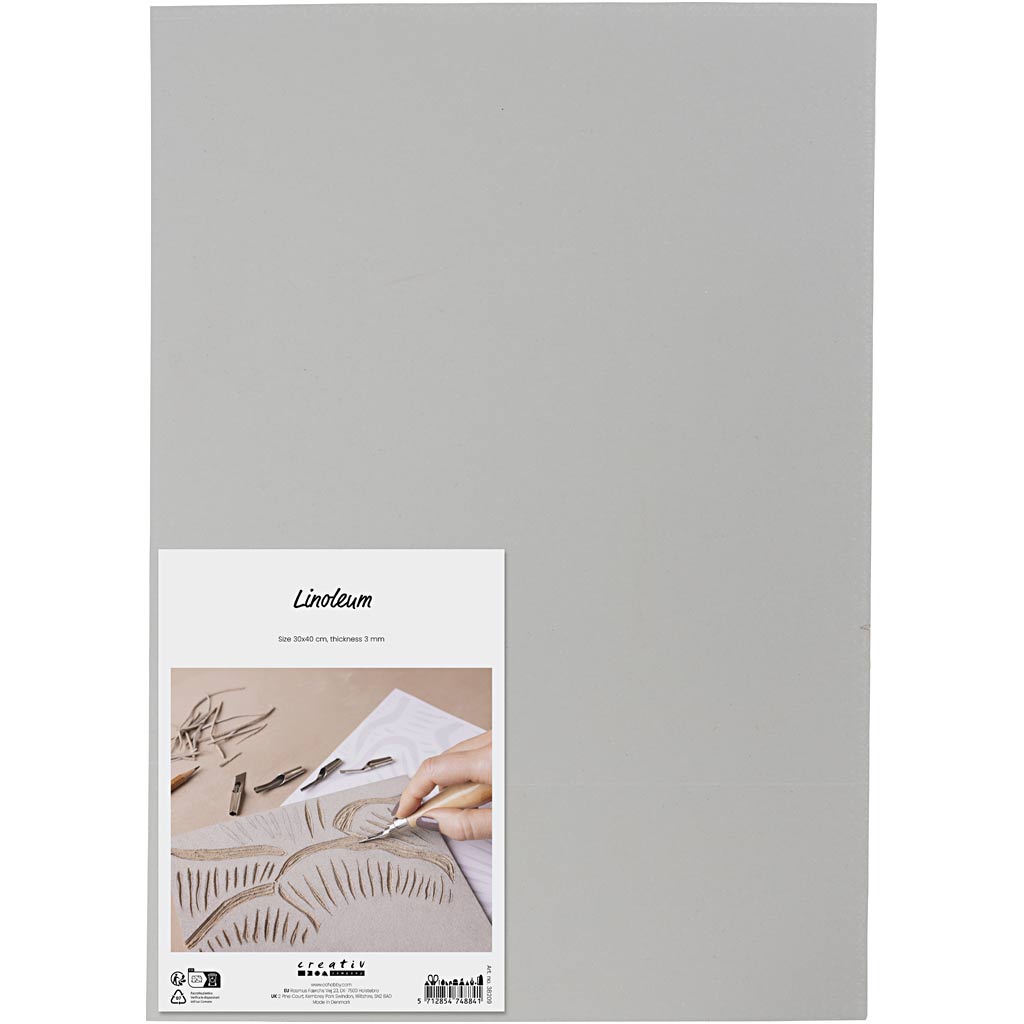 Https: www.cchobby.nl linoleum-afm-30x40-cm-dikte-3-mm-grijs-1-stuk-1-doos