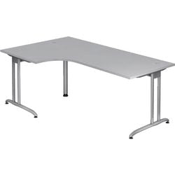 Bach hoekbureau hammerer vbs82 5 melamine 200x120cm grijs