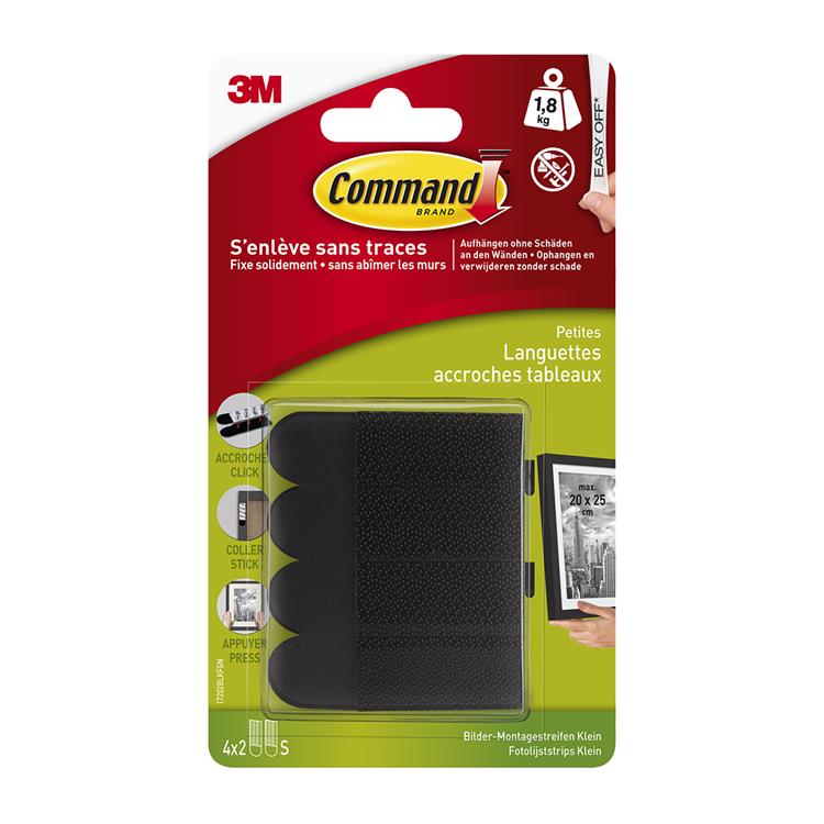 3m 1059851 - cmd fotolijststrips zwart kln | 20 stuks