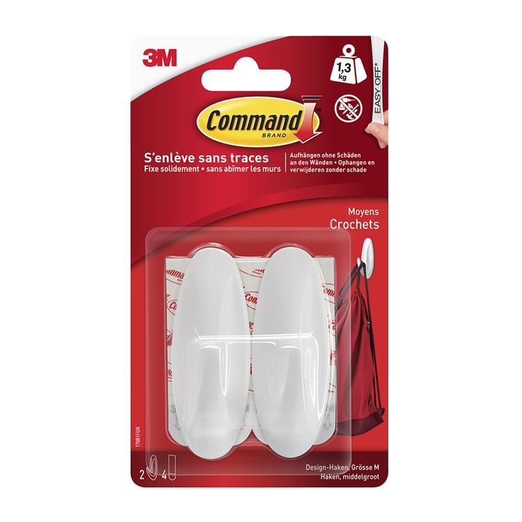 3m 1062196 - command middelgrote designhaken 17081 | 5 stuks