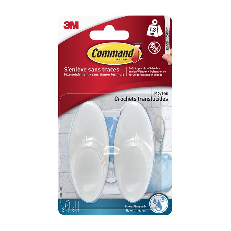 3m 1060677 - command waterbestendige haak waterb.str. m 2hk + 3s pk | 12 stuks