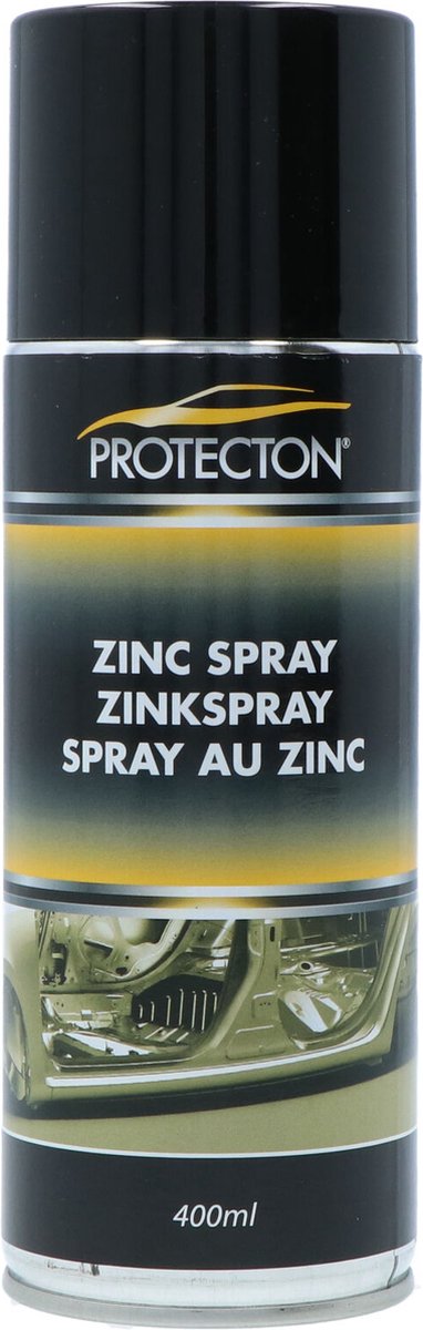 Protecton zinkspray - uitstekende kathodische corrosiewering - goed puntlasbaar - hittebestendig tot 350°c - uithardingstijd ongeveer 24 uur - 400ml