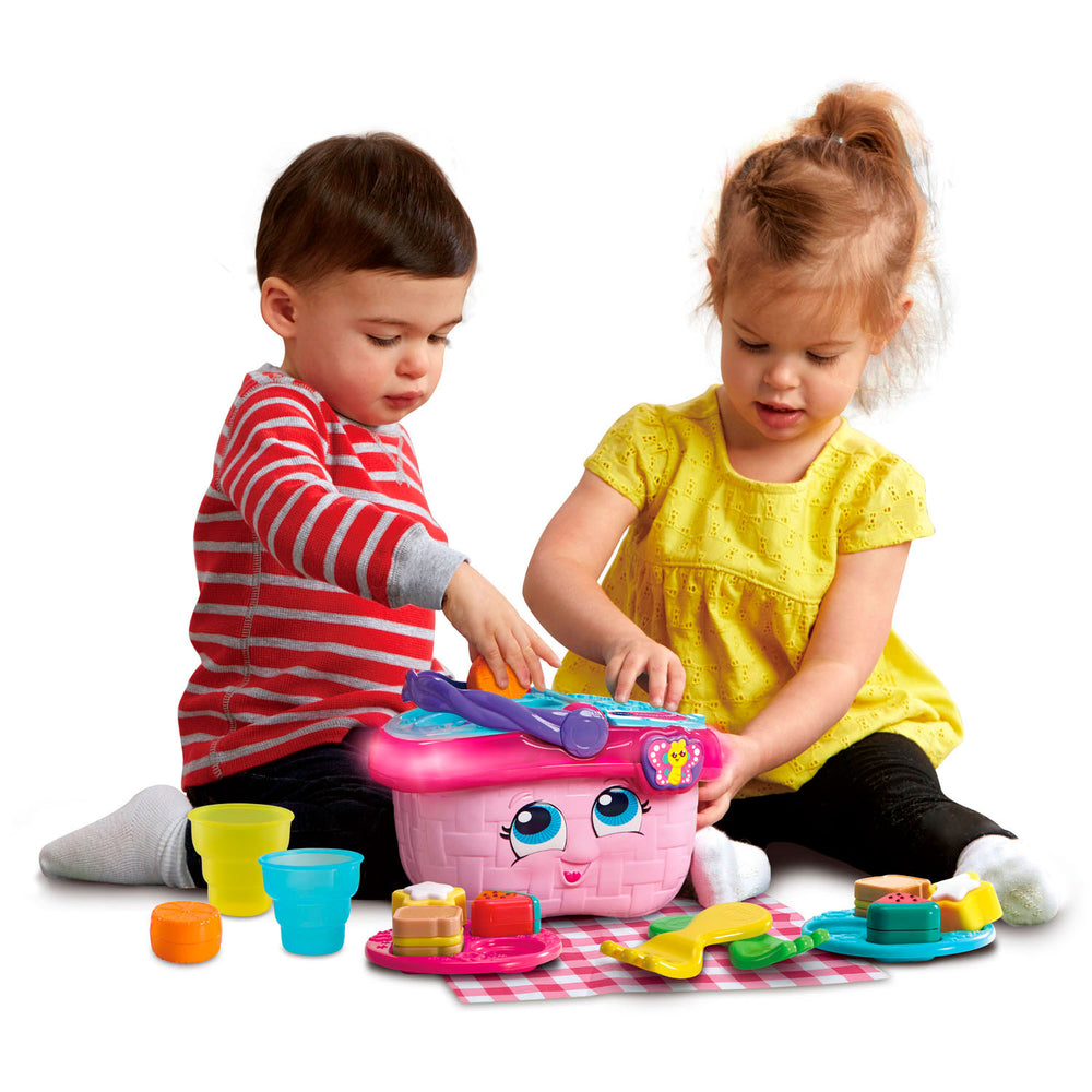 Vtech vormenpret picknickset - cadeau kinderen - educatief baby speelgoed - vormen, kleuren, etenswaren reacties - cadeau - 1 tot 4 jaar