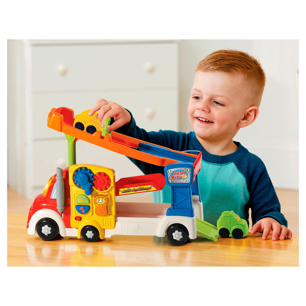 De autoambulance van Vtech Toet Toet Auto