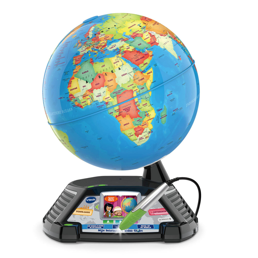 Vtech mijn interactieve video globe - wereldbol kinderen - educatief speelgoed - cadeau - kinderspeelgoed 7 jaar tot 12 jaar