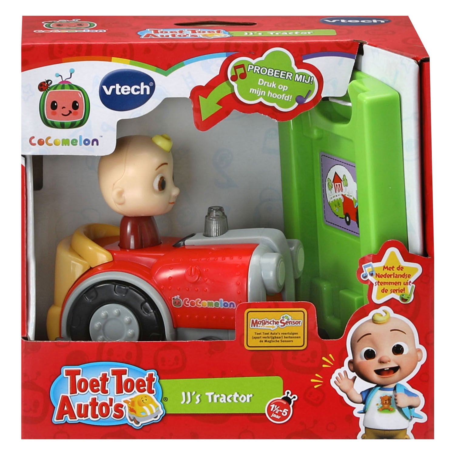 CoComelon JJ's Tractor van Vtech Toet Toet Auto