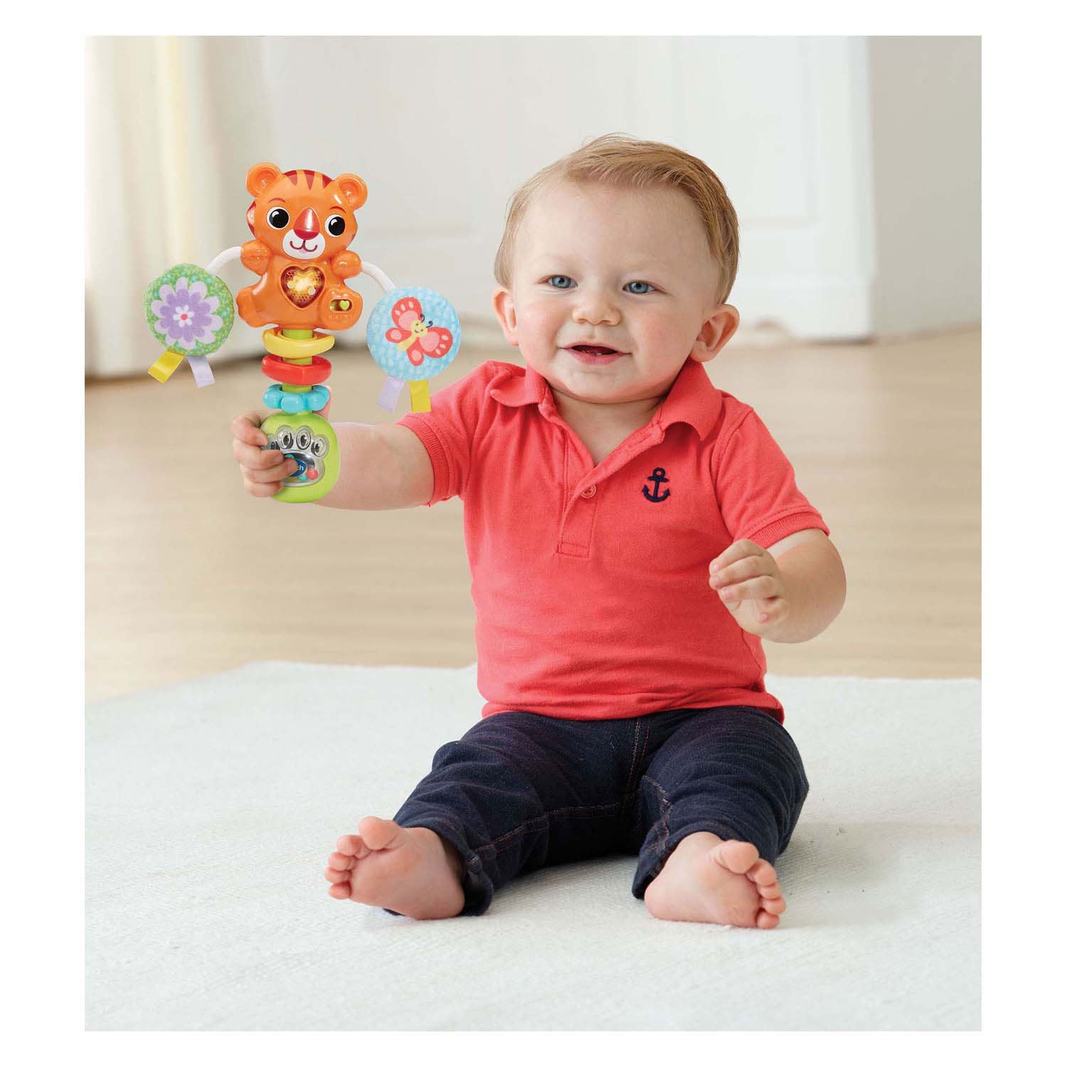 Vtech tijger rammelaar met 35 + melodietjes