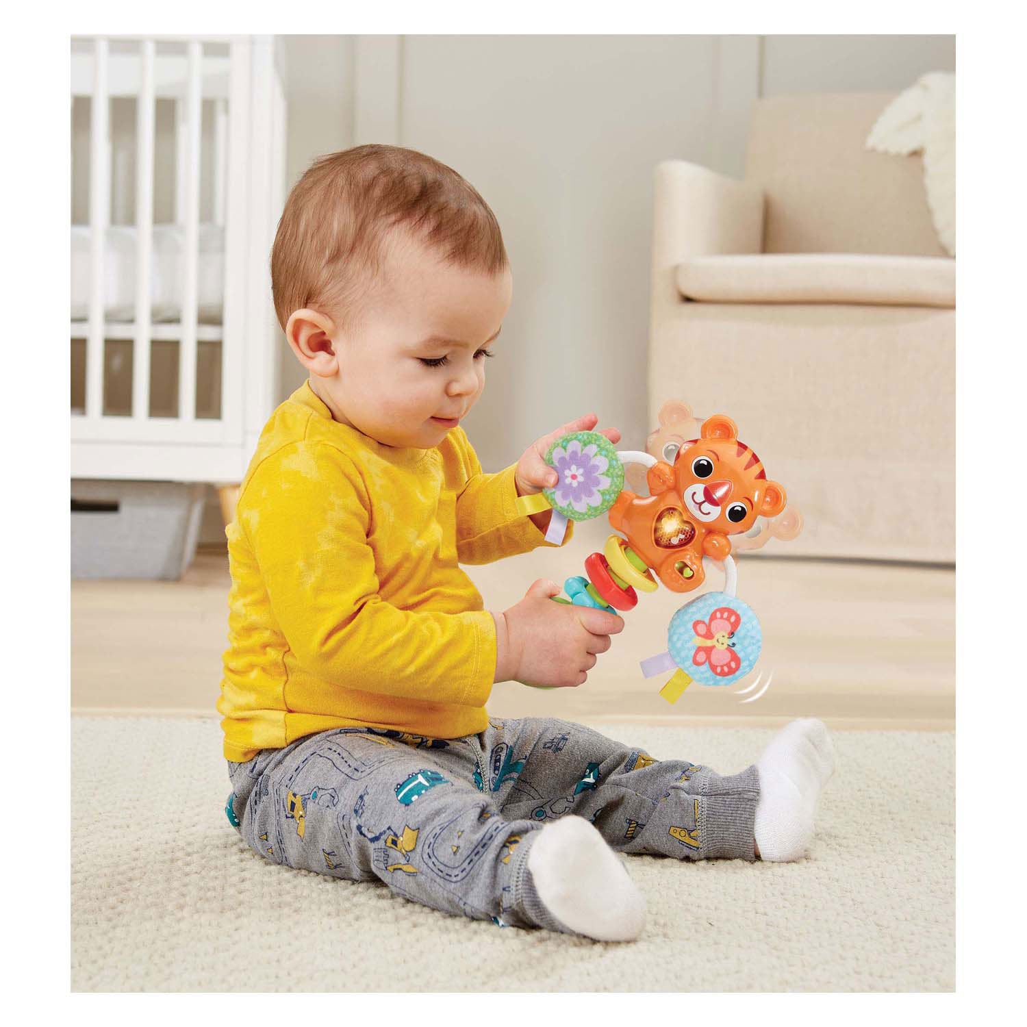 Vtech tijger rammelaar met 35 + melodietjes