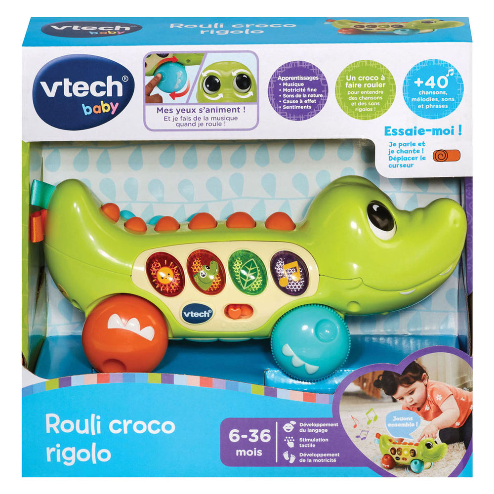 Vtech vrolijke rol krokodil
