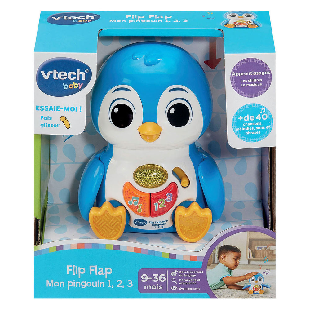 Vtech baby flip flap pinguïn 1-2-3